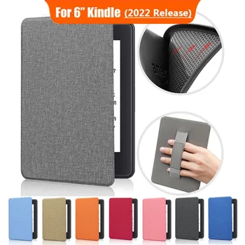 Калъф с мека магнитна писалка за 6-инчов Amazon All-New Kindle (випуск 2022 г.) 11-то поколение, вградени светлини, 6-инчов носене-калъф Funda