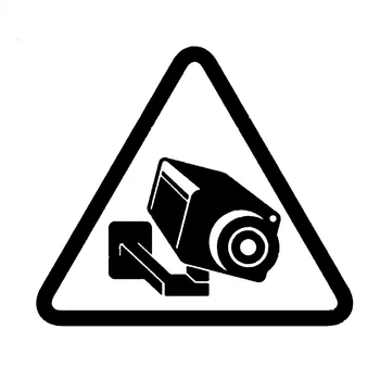 Камера за ВИДЕОНАБЛЮДЕНИЕ е Знак за Видеонаблюдение Vinyl Стикер Персонализирани Водоустойчив Слънцезащитен Крем PVC