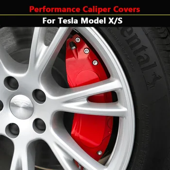Капаци за спирачни апарати Performance За Tesla Model X/S, Модификация на Капака на Спирачното Апарати От Алуминиева Сплав, Автомобилни Аксесоари