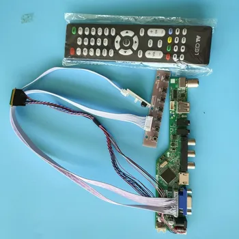 Комплект за BT140GW01 1366x768 40pin LCD LED LVDS VGA, USB, HDMI, TV AV Аудио Дистанционно Управление Дисплей панел Такса контролер, монитор 14 