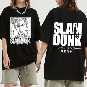 Лятна мъжка тениска с японския аниме, тениска с надпис 