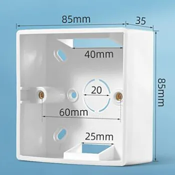 Монтиране на разпределителен шкаф за външна инсталация с трансформатор Стандартни контакти за пердета 86 мм * 86 мм