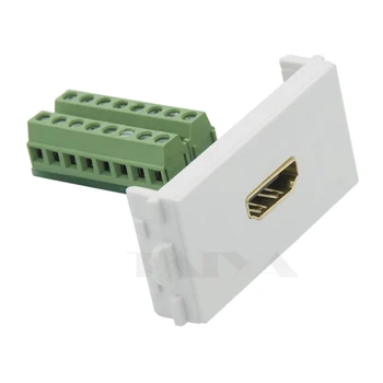 Мултимедиен HDMI конектор стенни плоча с винтовым съединение