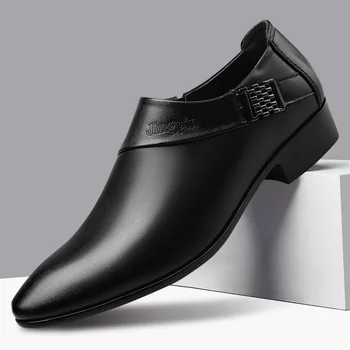 Мъжки лоферы, Новата модерна универсална кожена обувки, мъжки Дишащи обувки големи Размери, ежедневни бизнес обувки, Zapatos Hombre