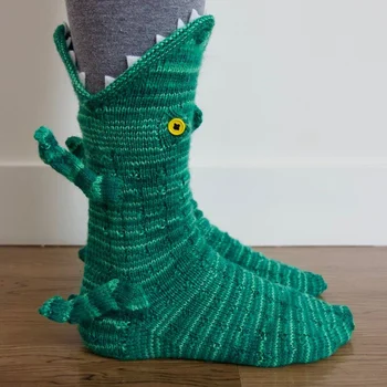 На Терлици С Крокодили, Коледни Терлици С Акула Топли Чорапи За Деца И Възрастни
