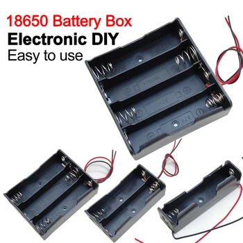 Нов 18650 Резервни Батерии За телефони Седалките 1X 2X 3X 4X 18650 Батерия Притежателя Кутия За Съхранение за Носене 1 2 3 4 Слот Батерия Контейнер С Тел