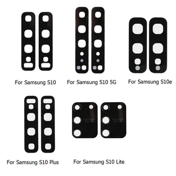 Нов Заден Стъклен Обектив на Камерата за Обратно виждане За Samsung Galaxy S10 E Plus Lite 5G СЪС Самозалепваща Стикер Резервни Части За Обектива на Камерата