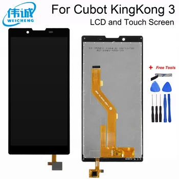 Нов Оригинален 5,5 инча За Cubot King Kong 3 LCD Дисплей + Тъч екран Дигитайзер възли За Cubot Kingkong 3 Части за Ремонт + Инструменти