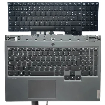 Нова испанска клавиатура с подсветка За Lenovo Legion 5-15IMH05H 15IMH05 15ARH05H 15ARH05 с Поставка За ръце Горната част на кутията с тачпадом
