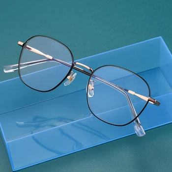 Нова Оптични Рамки за Очила 2022 г. за Мъже и Жени, Очила с Рецепта, ултра-леки, Утяжеленные, Тънки, от Сплав, Очила с Овална Рамка
