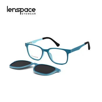 Нови Магнитни Квадратни Очила с Клипсой, Гъвкави Защитни Детски Слънчеви Очила, Мъжки Рамки За Очила От Късогледство, Дамски Рамки За Очила
