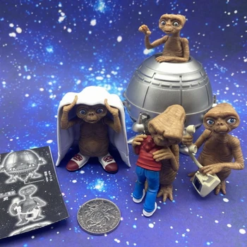 Оригинал ET Извънземно Фигурка Кукла Класически Сцени Капсула Сглобяване на Играчката Украшение Аксесоари Подарък За Деца
