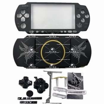 Оригиналната Нова Ограничена Версия Черен Цвят на Корпуса под Формата На Миди За Конзолата PSP 3000 Взаимозаменяеми Калъф С Бутони Комплект