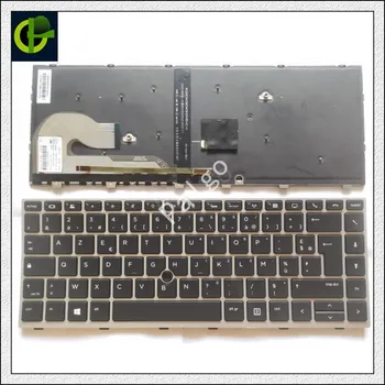 Оригиналната френска клавиатура Azerty с подсветка за HP EliteBook 840 G5/846 G5/745 G5 ZBook 14u G5 G6 L11307-051 HPM17B5 FR