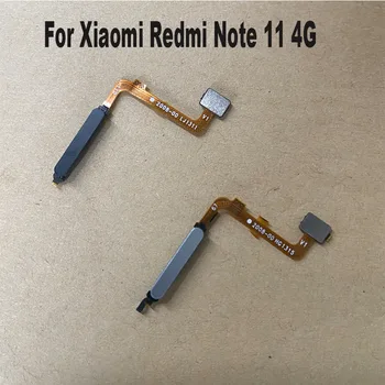 Оригиналът е За Xiaomi Redmi Note 11 4G Начало Бутон Меню Сензор за Пръстови Отпечатъци Скенер Touch ID Лента Конектор Гъвкав Кабел 21121119SC