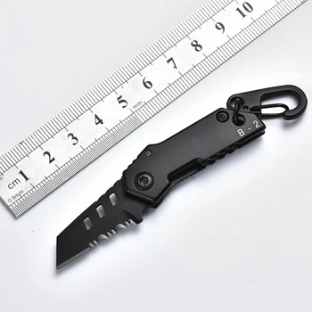 Открит сгъваем нож половината pars назъбено острие Мини открит нож за самозащита инструмент за къмпинг Безплатна доставка