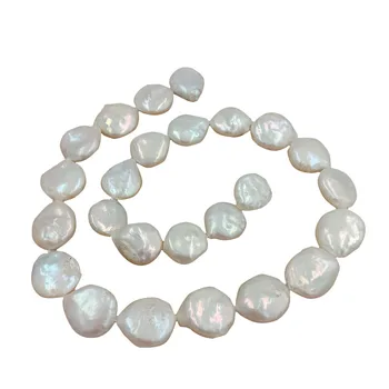 перлени мъниста, големи кръгли мъниста от монетния перли, 100% сладководни ронлива перли барокова форми на 11-13 мм, просверленное пълна дупка