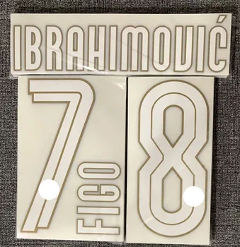 Пластира печат, набор на имена на ФИГО ИБРАГИМОВИЧА ПУ 2008-2009 за икона на футбола дрехи
