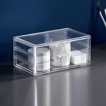 Прозрачен Козметични Кутия За Съхранение На Акрилна Настолна Червило За Грижа За Кожата Класификация На Продукти Полк Тоалетка Кутия