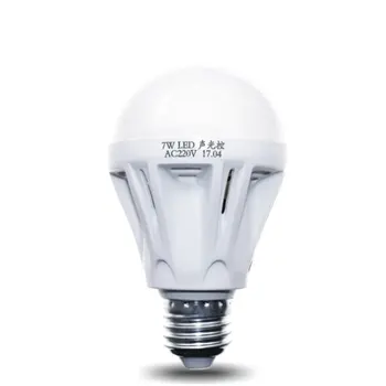 Светлинен сензор E27 Детектор за Движение, Led Лампа за Нощно Осветление за Стълби Коридор Път