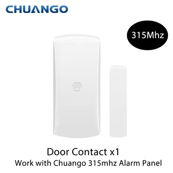 Сензор за врати и прозорци 315МХз/433 Mhz Безжични За оригинална Домашна Безжична Аларма CHUANGO