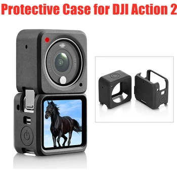 Силиконов Защитен Калъф за DJI Action 2, Защита от Надраскване, Калъф за спортна Камера Action 2, Аксесоари, Версия с двоен екран