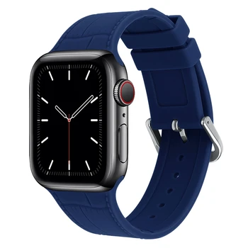 Силиконов Ремък За Apple Watch band 45 мм 44 мм 41 мм 40 мм 38 мм 42 мм Еластичен колан smartwatch каишка за часовник гривна iWatch 3 4 5 se 6 7