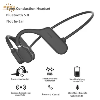 Слушалки с костна проводимост Bluetooth 5,0 Безжична Слушалка, без притурки IPX5 Водоустойчиви спортни Слушалки Лек ухото на куката