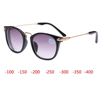 Слънчеви очила за късогледство, Готови Мъжки и Женски Очила за късогледство, Рамки за очила със сиви лещи, Слънчеви очила за късогледство, Очила -1,0 ~ 4,0 с диоптриями