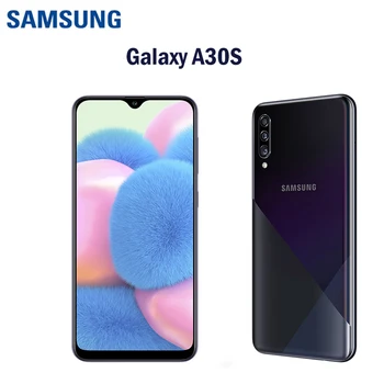 Смартфон Samsung Galaxy A30s 4G 6,4 Инча A307F 4 GB оперативна памет И 128 GB ROM с две SIM-карти, 25 MP Камера 4000 ма Оригинален Мобилен телефон Android