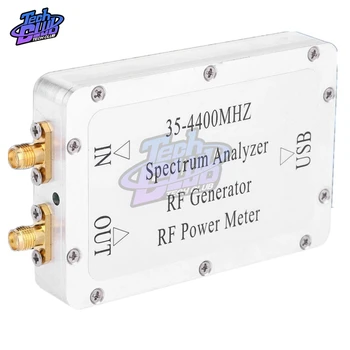Спектрален Анализатор 35-4400 Mhz с корпус от алуминиева сплав електромера източник на сигнал почистване с интерфейс USB