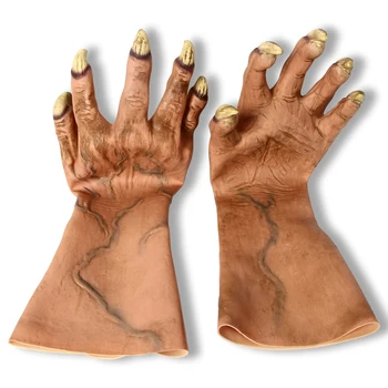 Страшни Ръкавици За Хелоуин Меки Латексови Ръкавици Cosplay Духове Къща На Ужасите Ръце Латексный Подпори