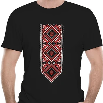 тениска nigikala мъжка тениска bioshick Украинската Бродирана риза-Вышиванка с Принтом от Украйна 0283X