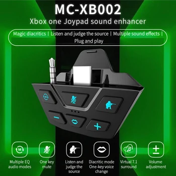 Усилвател на звука Гейминг Контролер за Xbox Series X/Xbox One Геймпад Адаптер за Слушалки с 3.5 мм Аудио приставка адаптер Конвертор Аксесоар