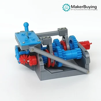 Четырехступенчатая скоростна кутия (без предаване на заден ход) проста симулация модел на 3D-печат на производство