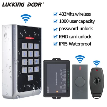 AC 100 ~ 240 В IP67 Водоустойчив Безжичен Контролер на Вратата на Силиконова Клавиатура RFID Публикуване Безплатен Комплект за Контрол на Достъп, Система за Дистанционно Управление